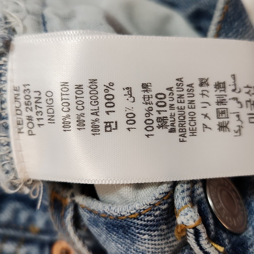 Re/done Levis Button Fly Straight Leg Jeans - Picture 10 of 10